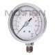 Glycerin Silicon Liquid Oil Filled Bourdon Tube Pressure Gauge