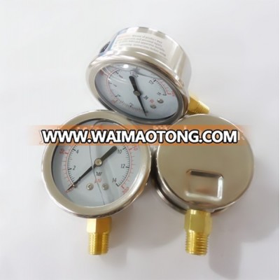 Liquid High Quality 2.5" 800 kpa Water Pressure Gauge