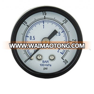 Black Steel Brass Pressure Gauges Internals Bourdon Tube 40mm Manometer