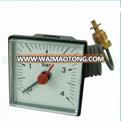 Heating Boiler Pressure Gauge with Capillary