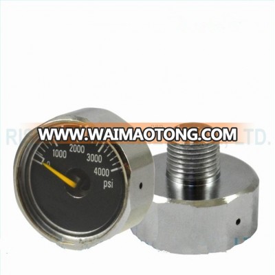 Hexagon 4000psi Paintball Mini Tank Small size Pressure Gauge