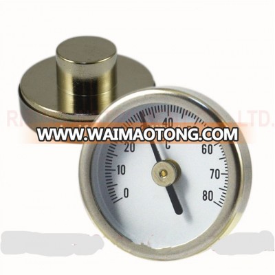 33.5mm Industrial Bimetal 0-80 Celsius Therometer for Valve