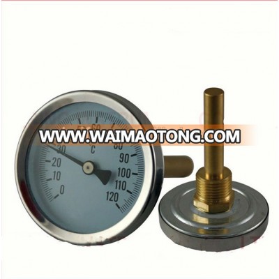 0-120 Celsius Friction-retained HVAC Pocket Bimetal Thermometer