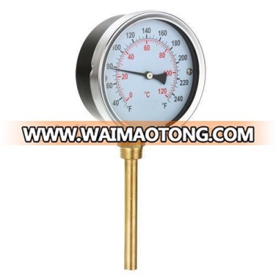 High Quality Hot Water 40-240F/C Bottom Connection Temperature Pressure Gauge