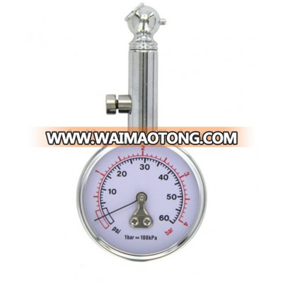 Mini 0-4bar/psi Auto Dial Tire Pressure Gauge Bar