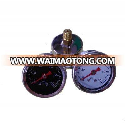 40mm Stainless Steel Case 0-100psi Oil Mechanical Motorcycle Fuel Pressure Gauge