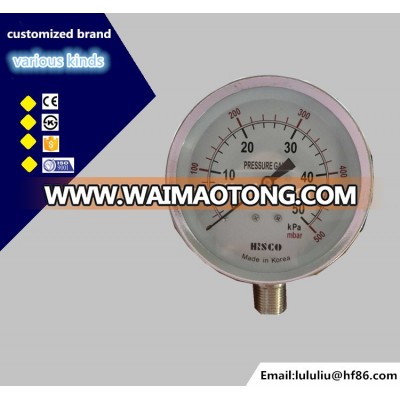 0-10kpa Stainless steel diaphragm capsule pressure gauge