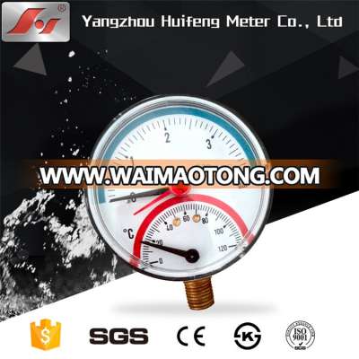 Factory price china manufacturer Dial size 60mm temperature gauge manometer