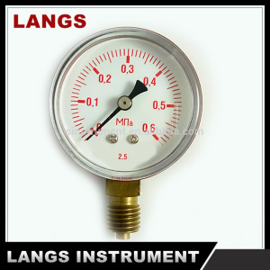 026 Red Iron Shell Propane Gas Pressure Gauge