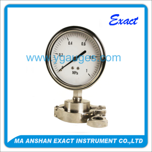 Sanitary Diaphragm Pressure Gauge with Clamp Connection